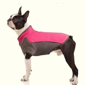 Fleece Dog Puppy Vest Pullover Jacket Boy/Girl Round Neck Classic Zipper